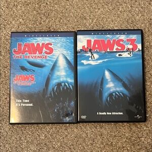 Jaws 3 & 4 Movie DVD Set / ‘Jaws The Revenge’ + ‘Jaws 3’